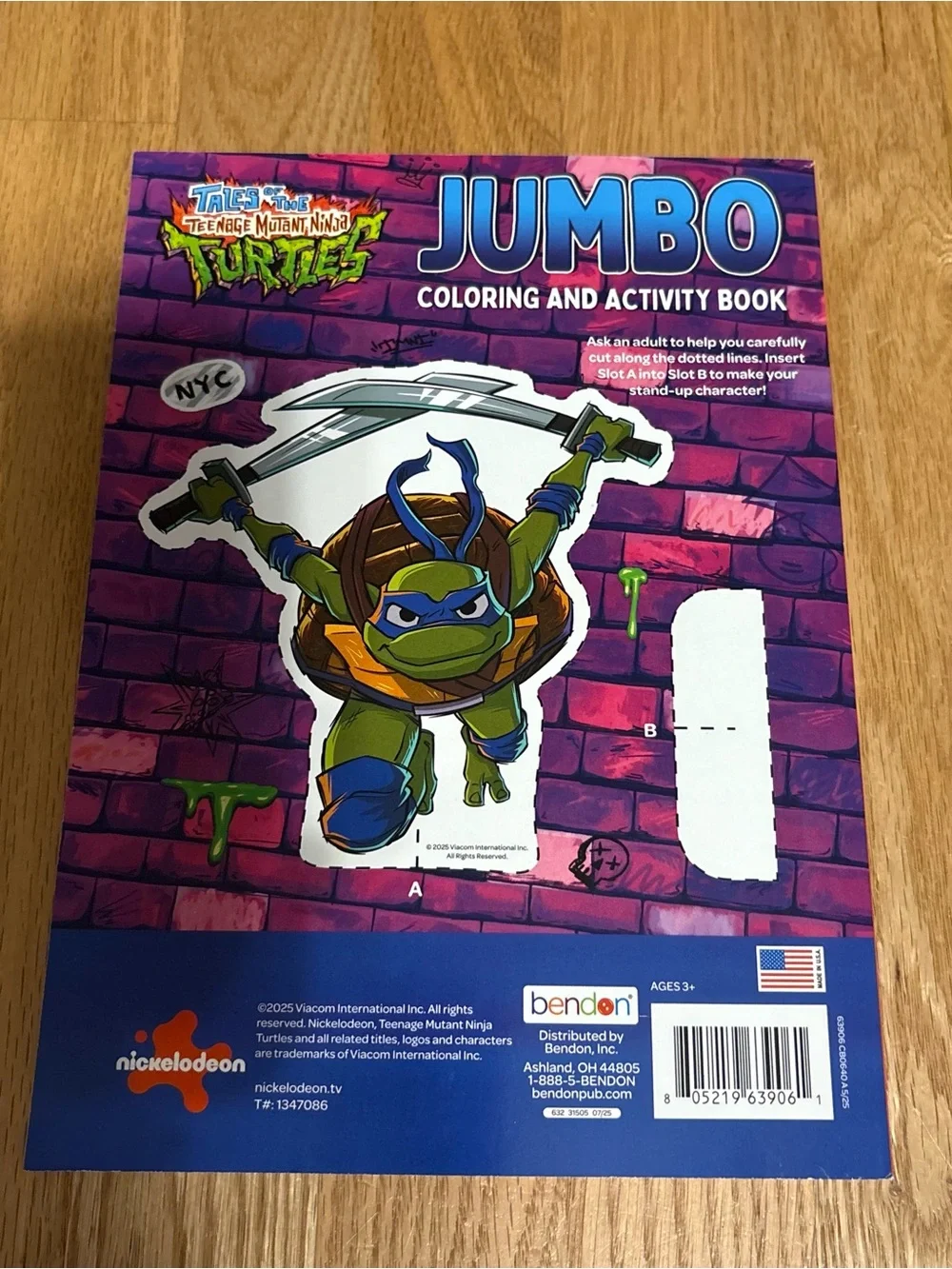 Nickelodeon Teenage Mutant Ninja Turtles Jumbo Coloring & Activity Book NEW